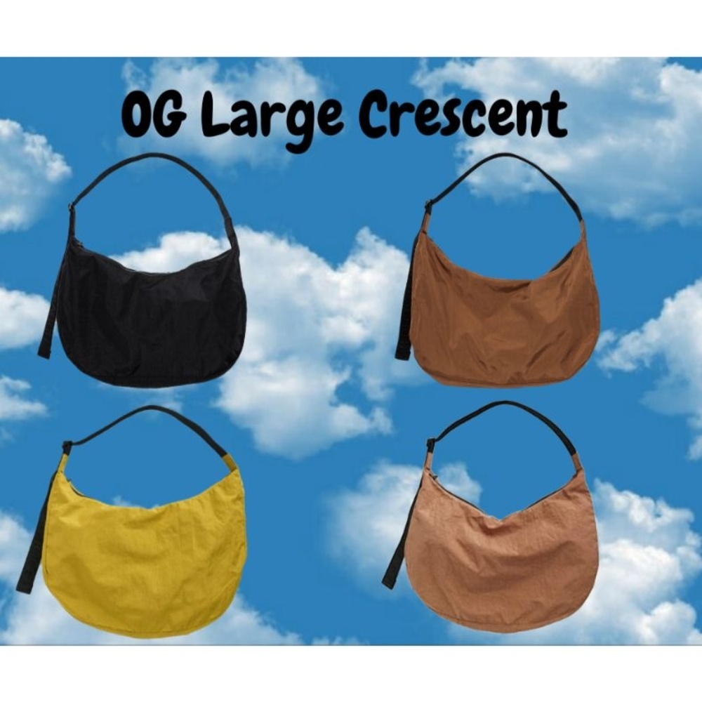 DISO: Large Black Leather Crescent. DO NOT PURCHASE - Picture 3 of 6